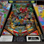 Data East The Simpsons pinball machine playfield