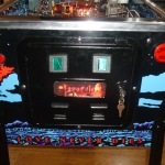 Pinball UK Bram Stokers Dracula pinball machine cabinet coindoor